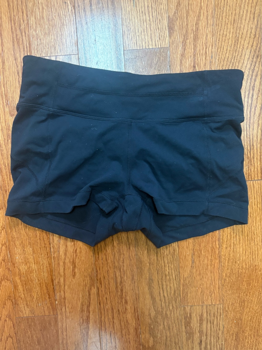 Athleta Black Fitted Shorts Size M - Picture 2 of 6